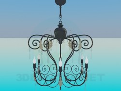 Chandelier with candelabra