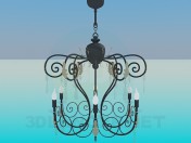 Lampadario con candelabri