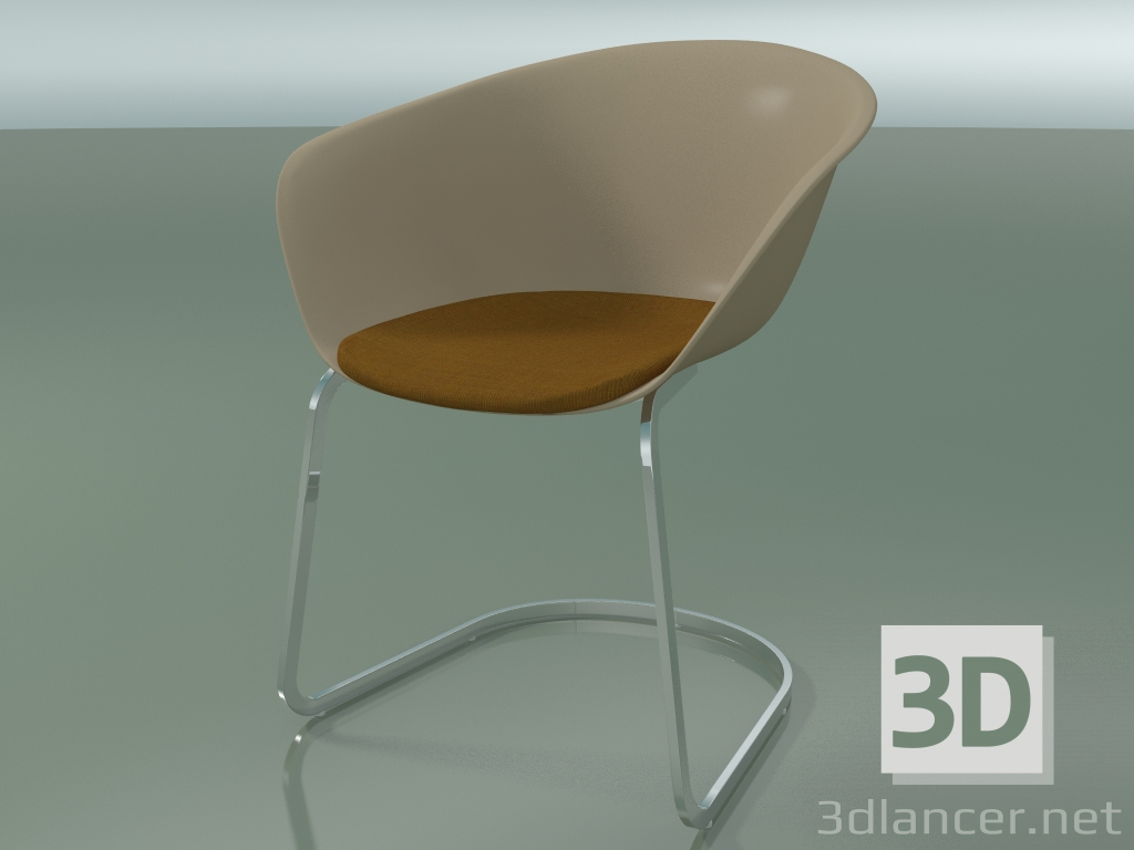 3D Modell Stuhl 4224 (auf Konsole, mit Sitzkissen, PP0004) - Vorschau