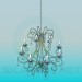 3d model Lámpara Chandelier con candelabros - vista previa