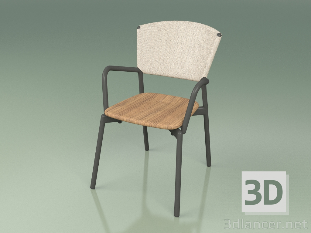 modèle 3D Chaise 021 (Métal Fumée, Sable) - preview