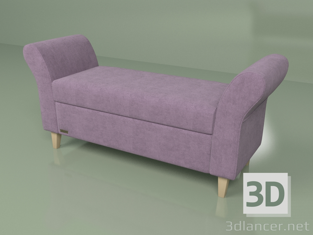 3d model Bedside bench Caprice - preview