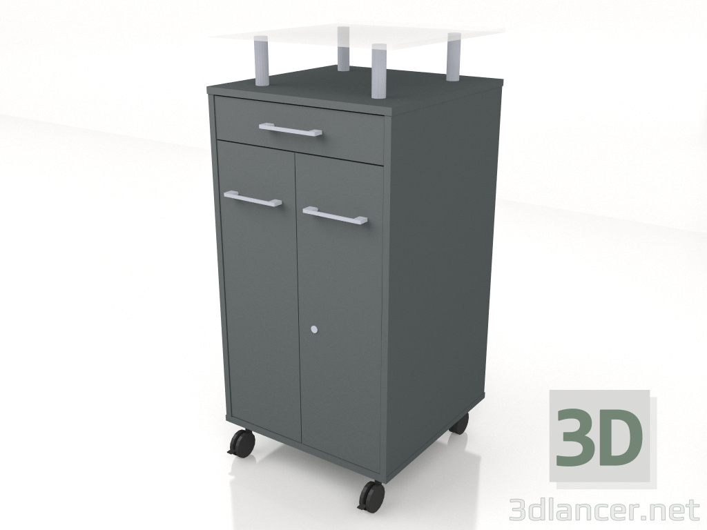 3d model Armario multifuncional A3R02 (550x550x1188) - vista previa