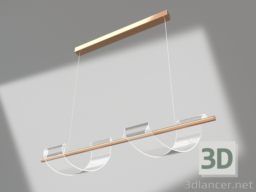 3D modeli Kolye Ilin altın (08042-2AS,33) - önizleme