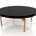 modèle 3D Table basse ronde Ø90x36 (Noir, DEKTON Domoos) - preview