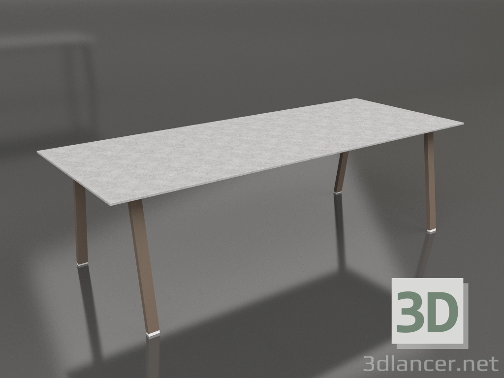 3D Modell Esstisch 250 (Bronze, DEKTON) - Vorschau