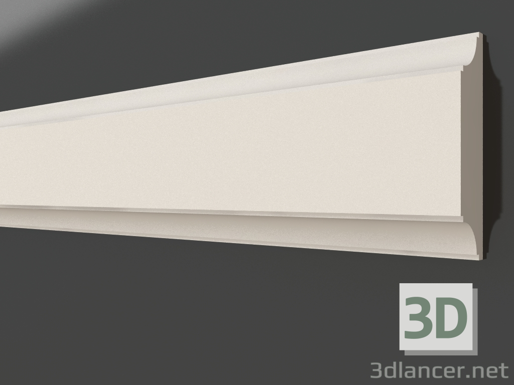 3d model Moldura de yeso LG 103 (100x25) - vista previa