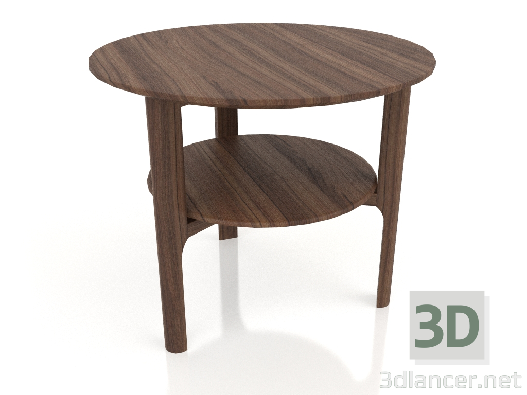 modèle 3D Table d'appoint, finition placage noyer (H 50 D 59,5 cm) - preview