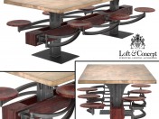 ОБЕДЕННЫЙ СТОЛ PERRIN COMMUNAL TABLE LOFT