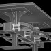 3d ОБЕДЕННЫЙ СТОЛ PERRIN COMMUNAL TABLE LOFT модель купить - ракурс