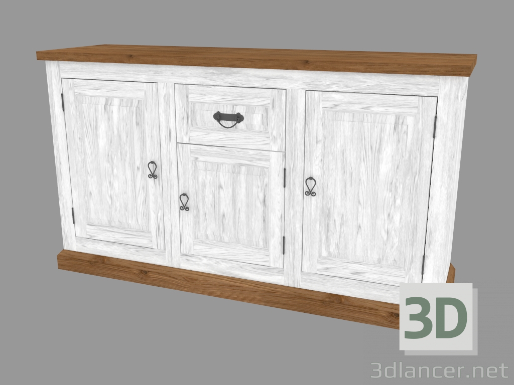 modèle 3D Coffre 3D1S (PRO.013.XX 145x83x42cm) - preview