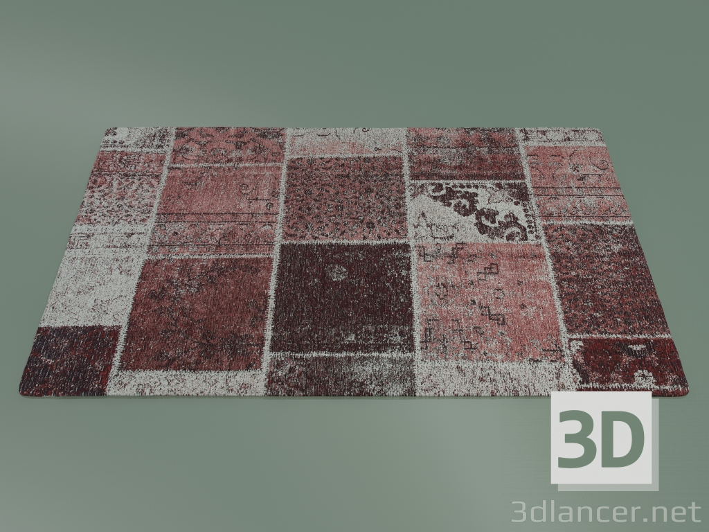 modello 3D Carpet Mood (S74, Rosso-Viola) - anteprima