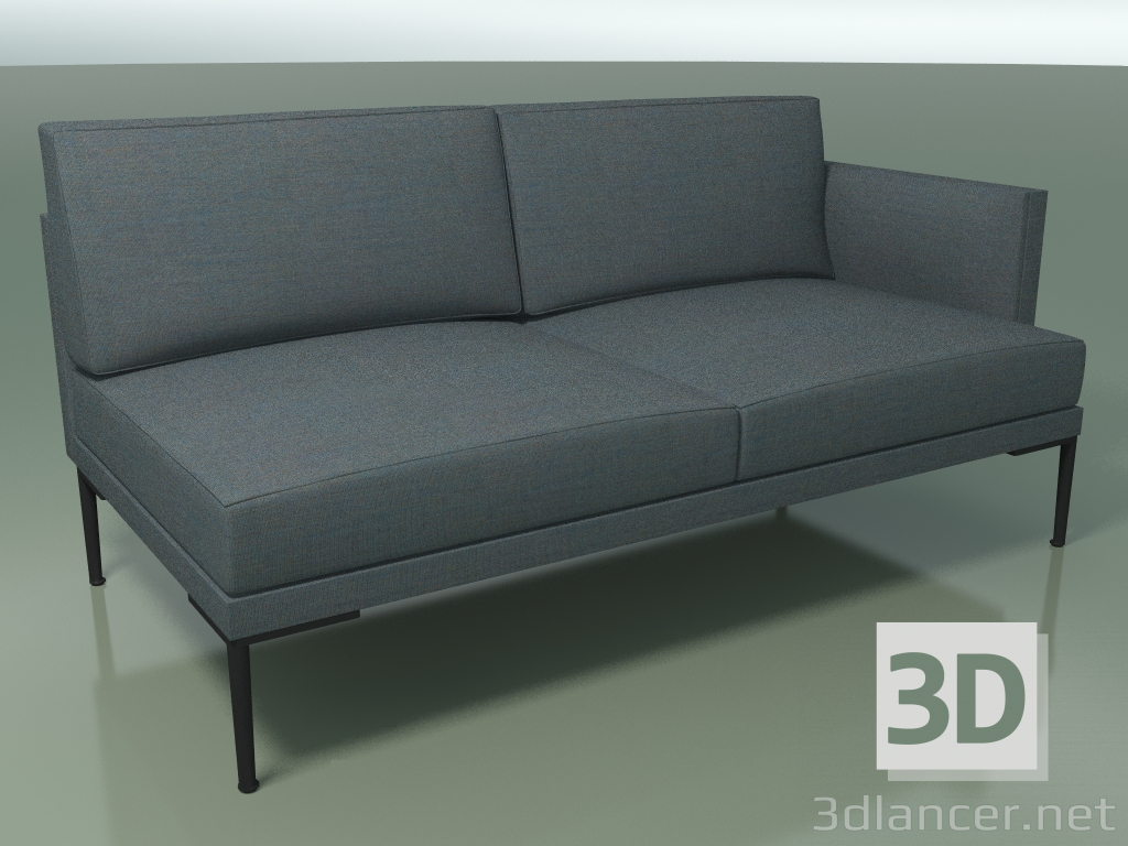 3d model End module 5233 (armrest on left, one-color upholstery) - preview