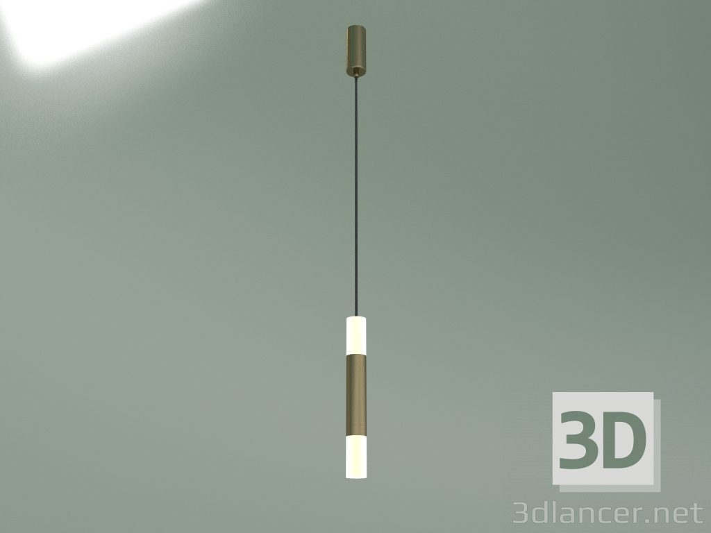 Modelo 3d Lâmpada LED suspensa Axel 50210-1 LED (ouro) - preview