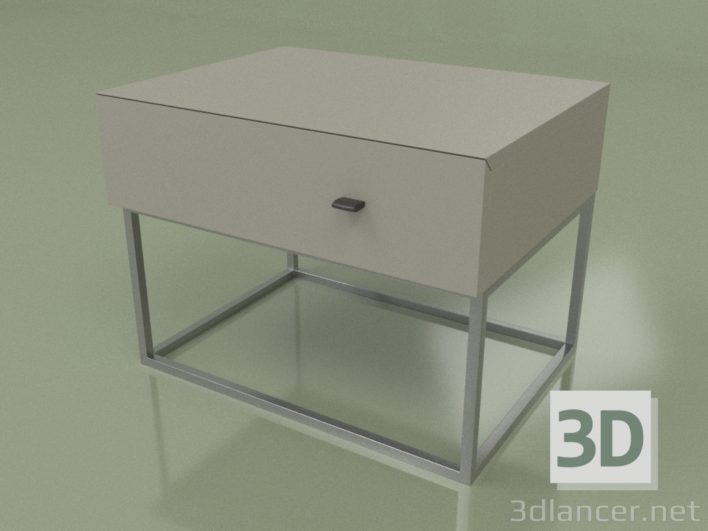 modello 3D Comodino Lf 200 (grigio) - anteprima