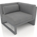 3d model Modular sofa, section 6 right (Anthracite) - preview