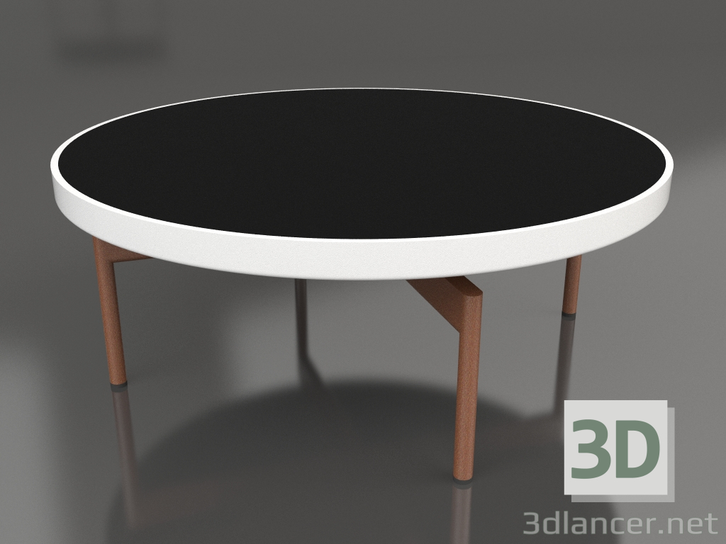 Modelo 3d Mesa de centro redonda Ø90x36 (Branco, DEKTON Domoos) - preview