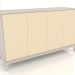 modello 3D Mobile TV FARGO con frontali fresati 1600x500x950 mm (vaniglia, rovere sbiancato, opzione 2) - anteprima
