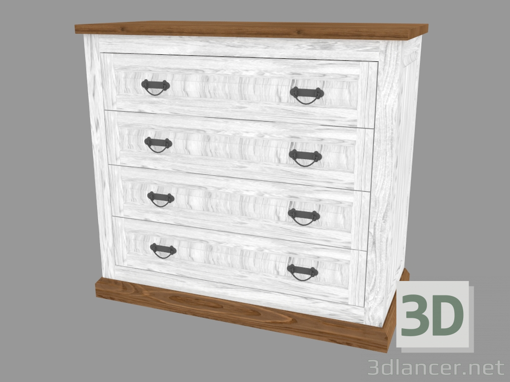 modèle 3D Commode 4S (PRO.044.XX 110x101x52cm) - preview