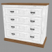 3d model Chest of drawers 4S (PRO.044.XX 110x101x52cm) - preview