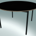 modèle 3D Base de table ronde ⌀128 cm (Noir, Contreplaqué, Noir) - preview