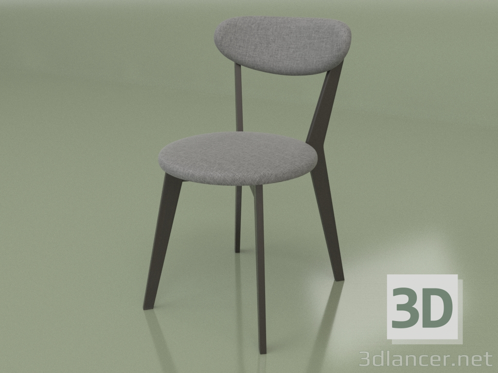 modello 3D Sedia Kolumbus (Wengé) - anteprima