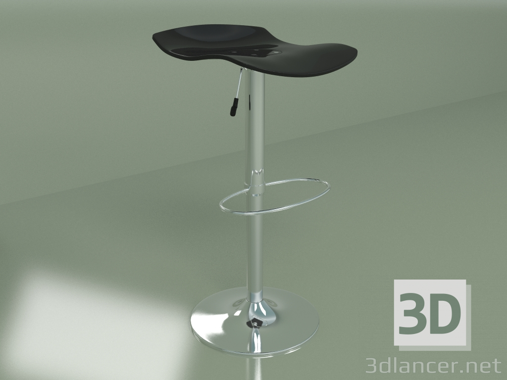 Modelo 3d Banco de bar Flow (preto) - preview