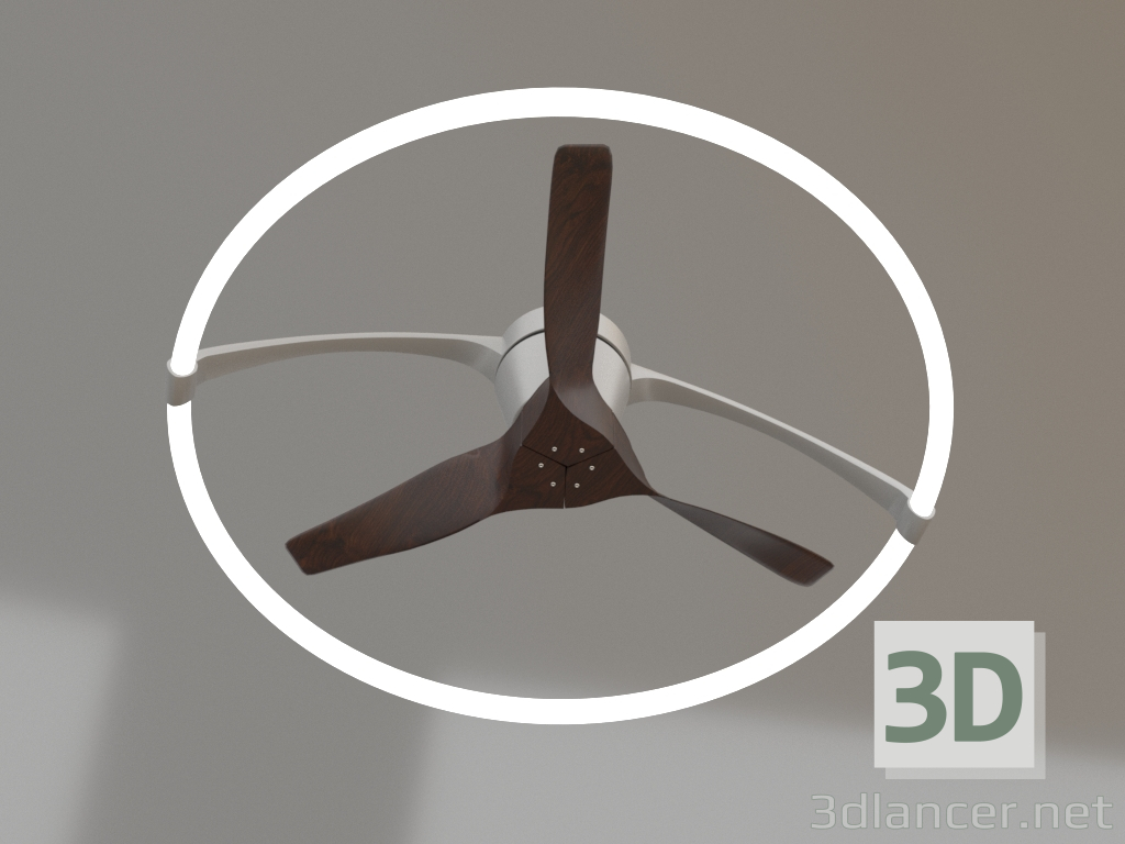 Modelo 3d Lustre-ventilador de teto (7533) - preview