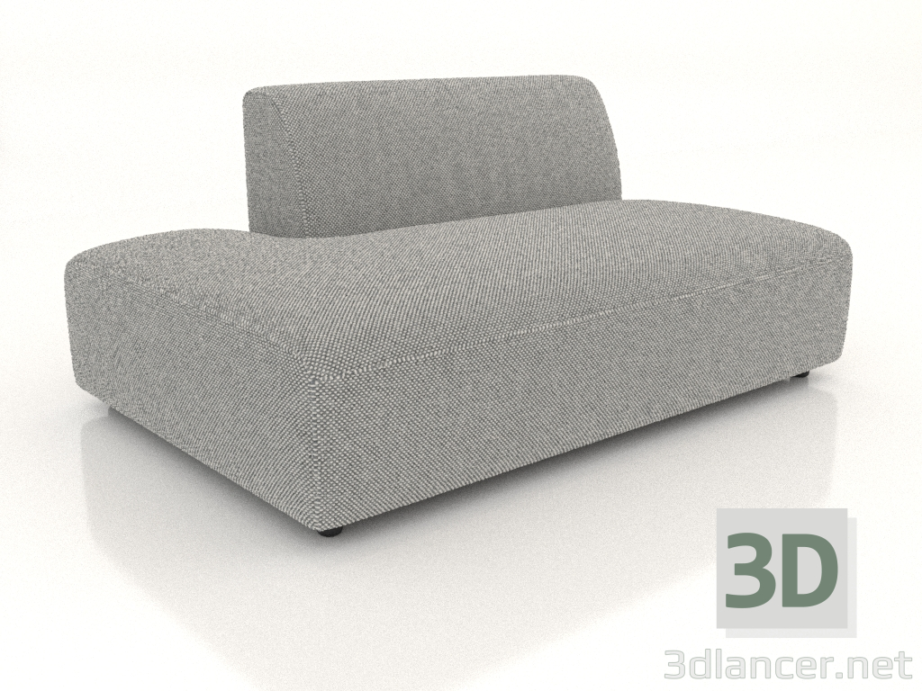 3d model Módulo sofá 1 plaza (XL) 103x100 extendido hacia la izquierda - vista previa