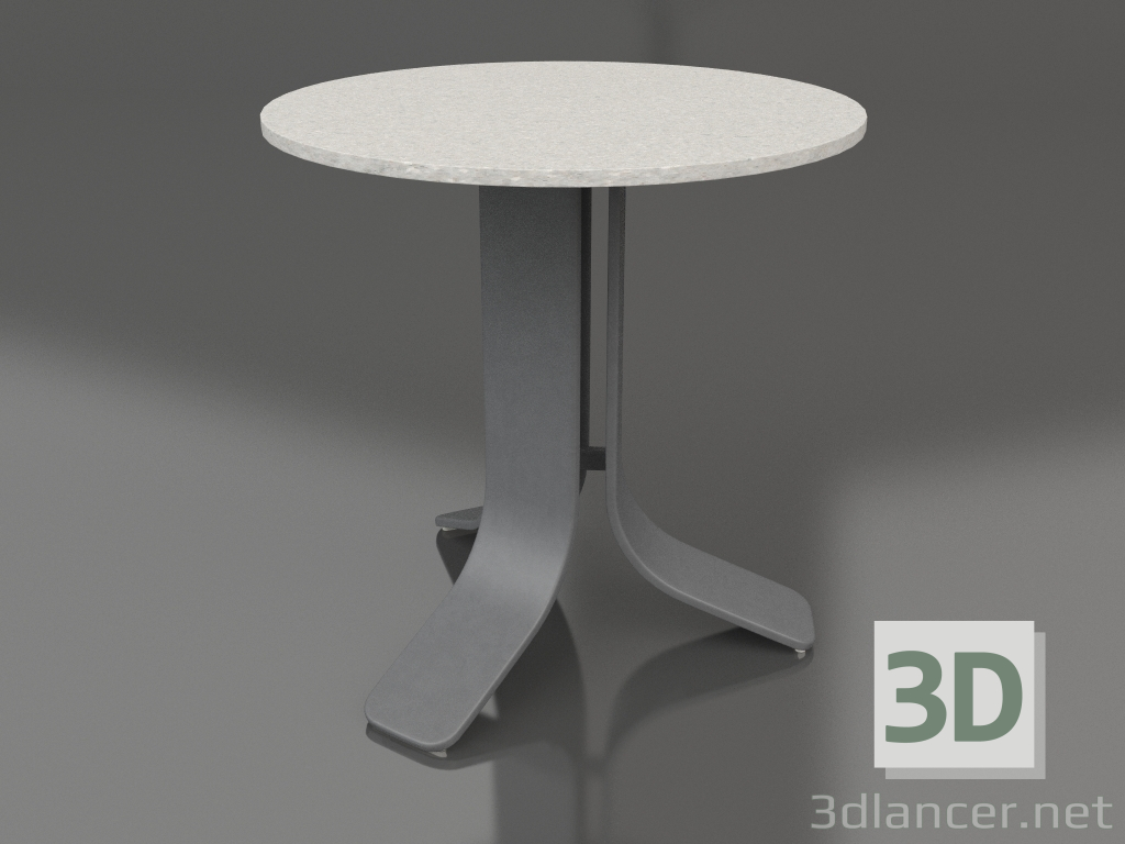 3d модель Стол кофейный Ø50 (Anthracite, DEKTON Sirocco) – превью