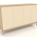 3D Modell TV-Ständer FARGO mit gefrästen Fronten 1600x500x950 mm (Vanille, Eiche hell, Option 2) - Vorschau