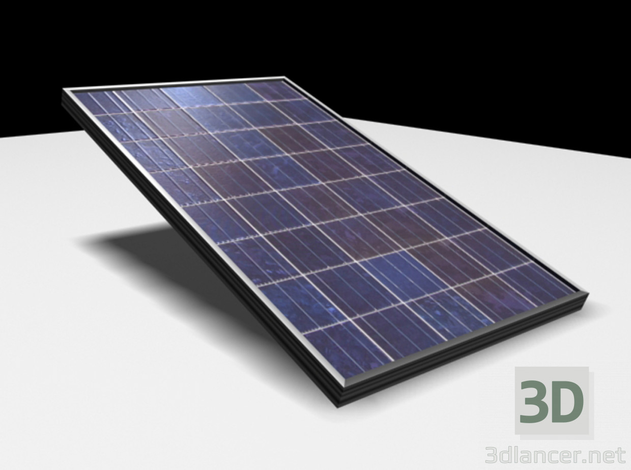 modèle 3D Panneau Photovoltaïque - preview