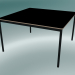 modèle 3D Base de table carrée 128x128 cm (Noir, Contreplaqué, Noir) - preview