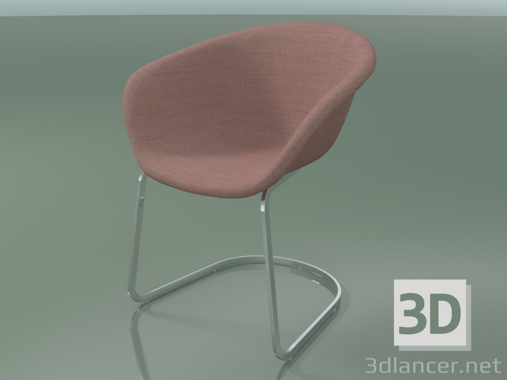 modello 3D Sedia 4234 (sulla consolle, con rivestimento f-1221-c0614) - anteprima