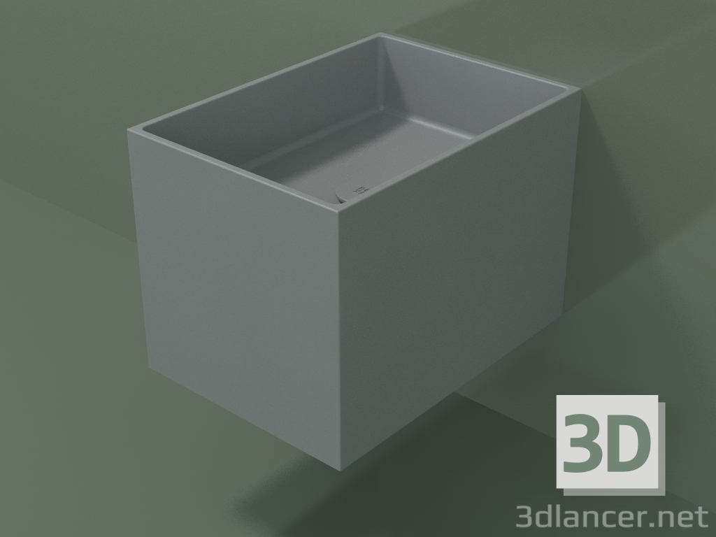 Modelo 3d Lavatório suspenso (02UN12301, cinza prateado C35, L 36, P 50, H 36 cm) - preview