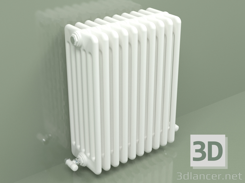 Modelo 3d Radiador TESI 6 (H 600 10EL, branco padrão) - preview