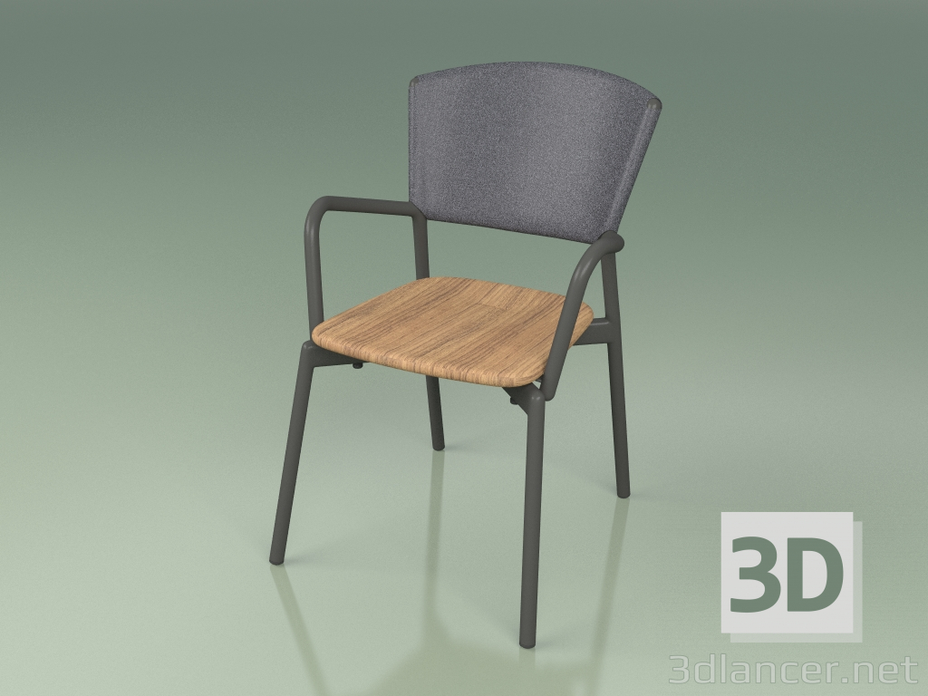 3d model Armchair 021 (Metal Smoke, Gray) - preview