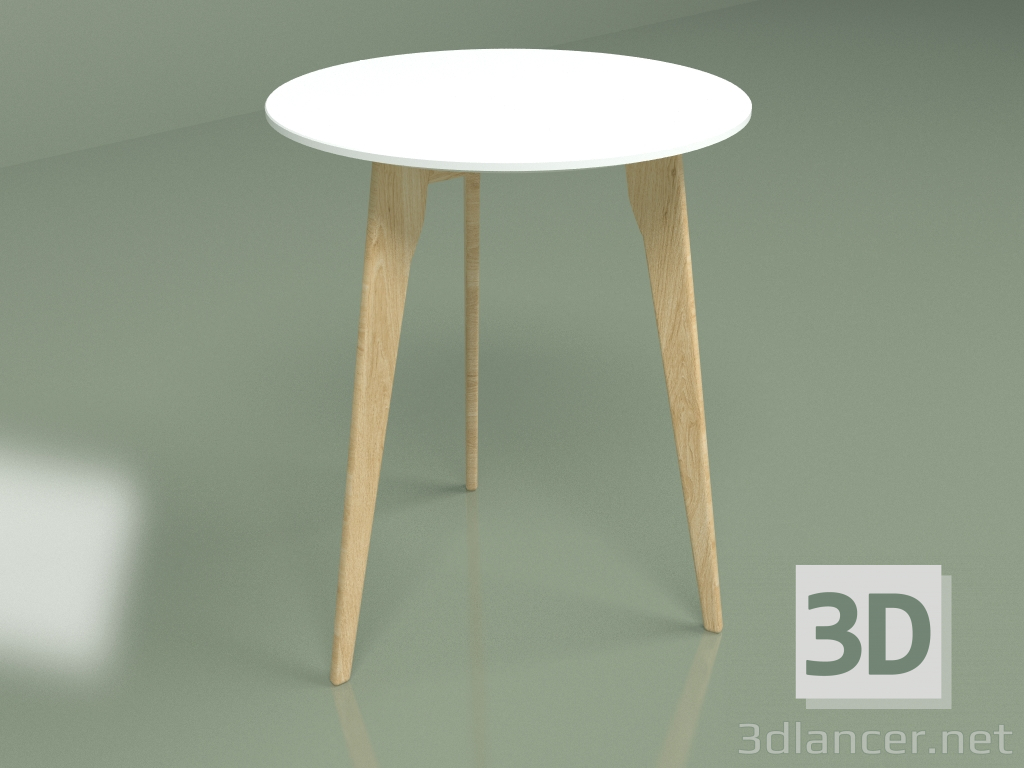 3D modeli Yemek masası Knox çap 60 (beyaz) - önizleme