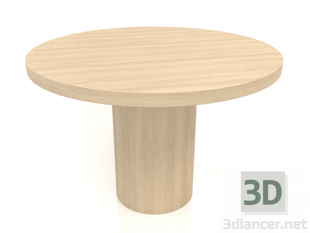 3d модель Стіл обідній DT 011 (D=1100x750, wood white) – превью