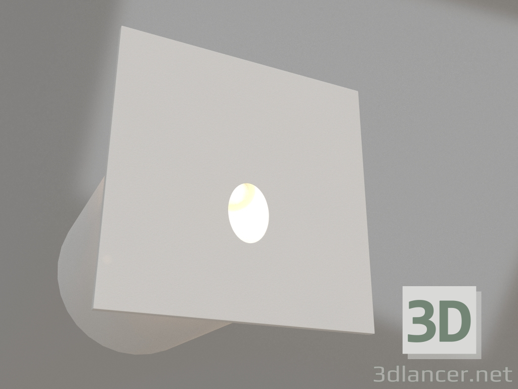 3D Modell Lampe LT-GAP-S70x70-3W Warm3000 (WH, 30°) - Vorschau