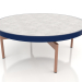 modèle 3D Table basse ronde Ø90x36 (Bleu nuit, DEKTON Kreta) - preview