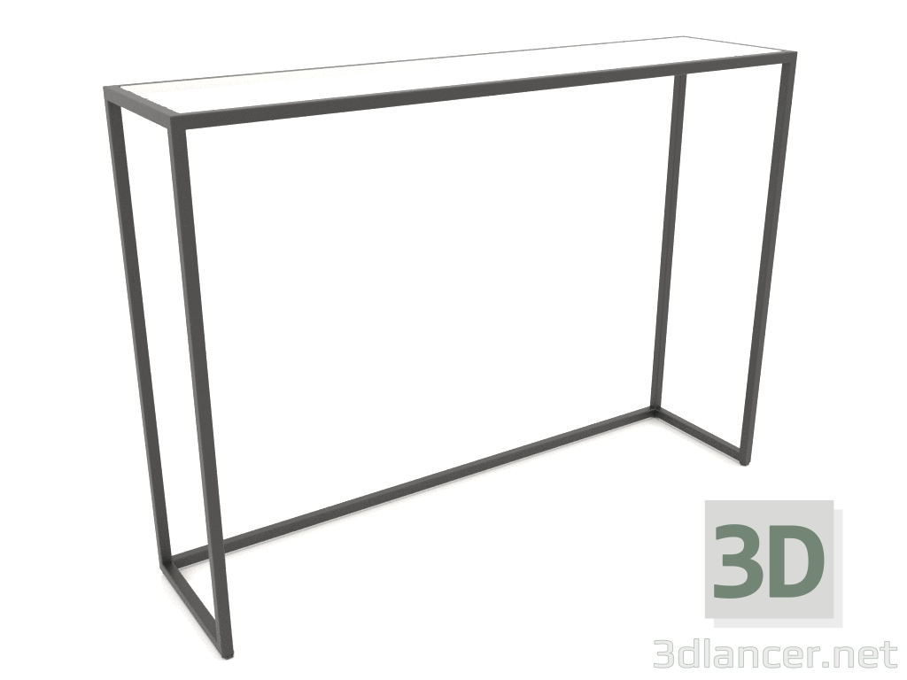 3d model Consola rectangular (VIDRIO, 120x30x86) - vista previa