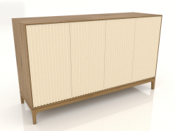Mobile TV FARGO con frontali fresati 1600x500x950 mm (vaniglia, rovere naturale, opzione 2)