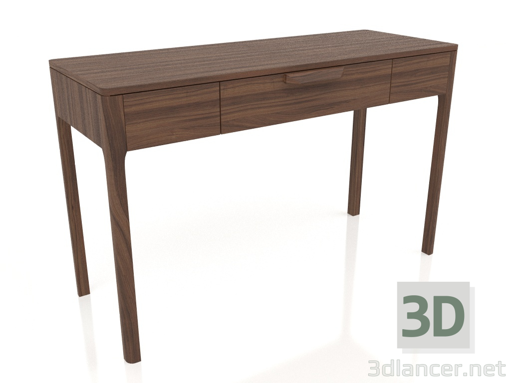 3d model Escritorio, acabado chapado en nogal (119,8x45x75,5 cm) - vista previa