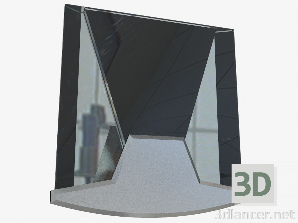 3d model Lámpara de pared 520 Aurora Parete 20 - vista previa