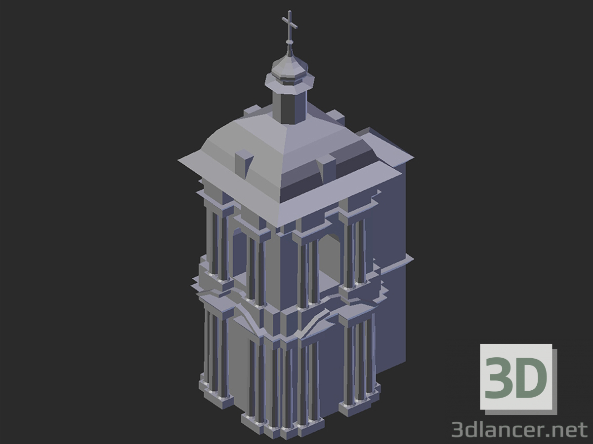 Modelo 3d Campanário da Catedral da Assunção - preview