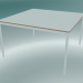 Modelo 3d Mesa quadrada Base 128x128 cm (Branco, Contraplacado, Branco) - preview