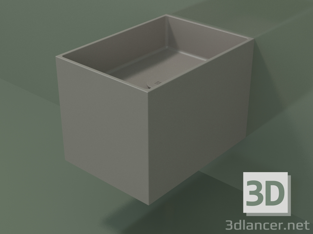 modello 3D Lavabo sospeso (02UN12301, Clay C37, L 36, P 50, H 36 cm) - anteprima