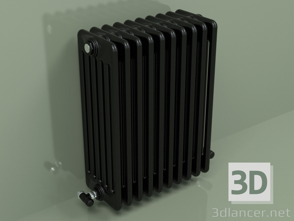 Modelo 3d Radiador TESI 6 (H 600 10EL, Preto - RAL 9005) - preview