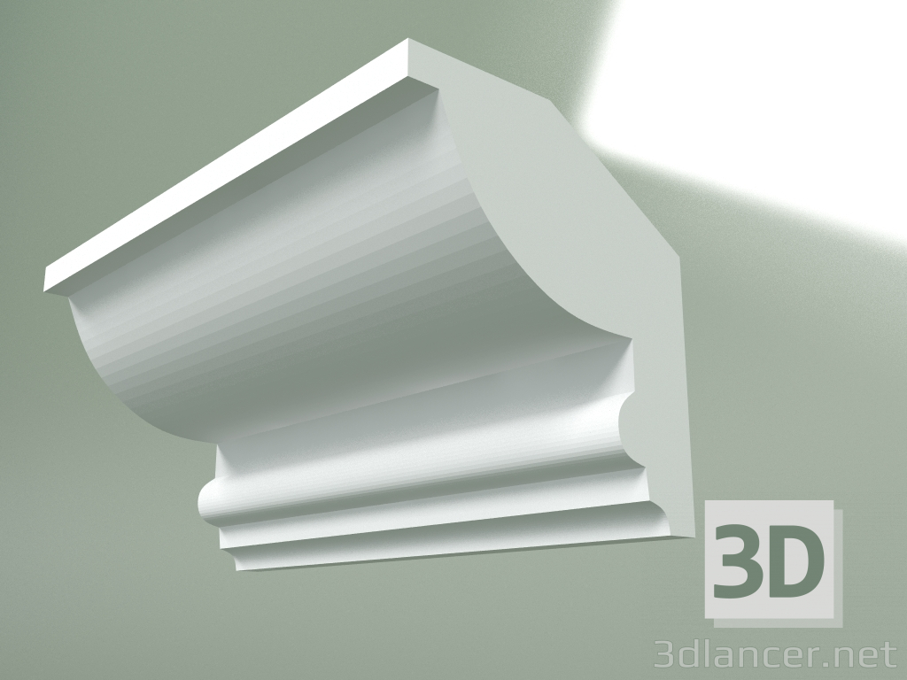 3d model Plaster cornice (ceiling plinth) KT227 - preview